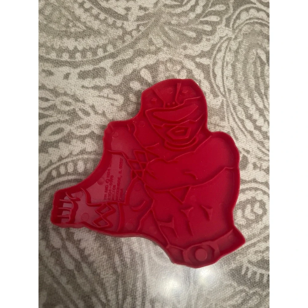 Vintage 1994 Wilton Power Rangers Red Ranger Plastic Cookie Cutter  Saban